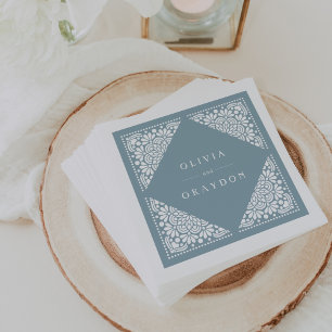Beaux Arts Personalised Wedding Napkin