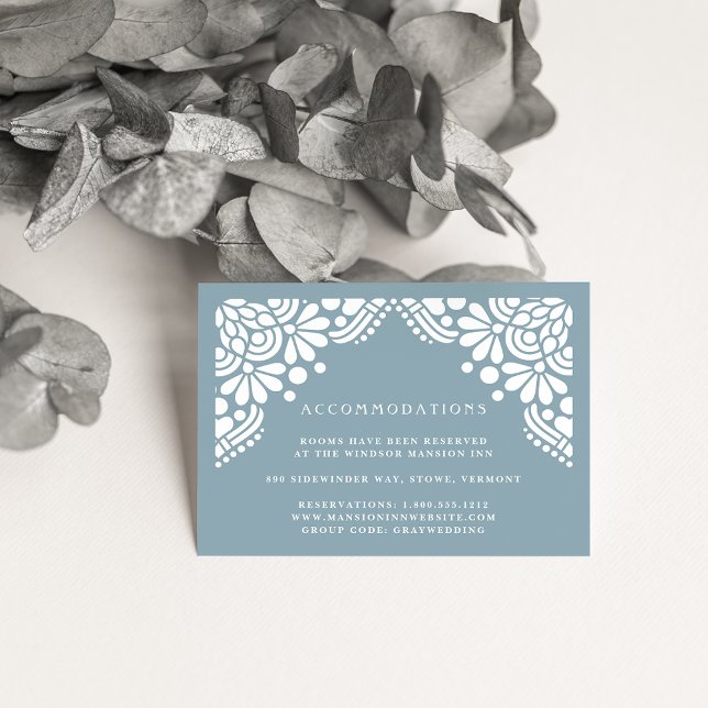 Beaux Arts Wedding Hotel Accommodation Cards (Creator Uploaded)