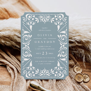 Beaux Arts Wedding Invitation   Tourmaline