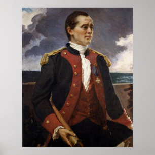 Beaux - Captain John Paul Jones, Continental Navy Poster