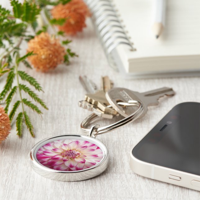 Beaux“Gaye Elise Beda”, “Pink Flower”, Bags Key Ring (Side)