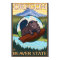 Beaver and Mount Hood Scene Vintage Travel