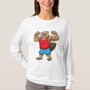Beaver as Bodybuilder with big Upper arms T-Shirt
