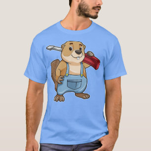 Beaver as Craftsman with Slotted screwdriver T-Shirt