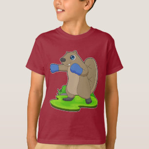 Beaver Boxer Boxing gloves Boxing T-Shirt