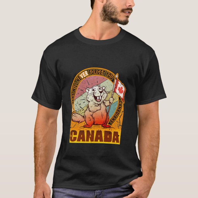 Beaver Canada Flag T-Shirt (Front)