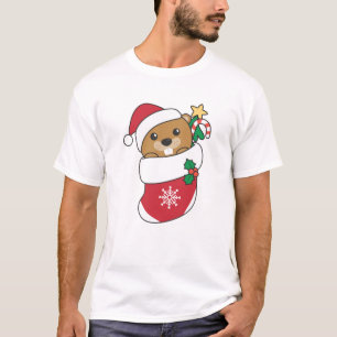 Beaver Christmas Snow Winter Animals Beaver T-Shirt