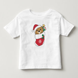 Beaver Christmas Snow Winter Animals Beaver Toddler T-Shirt