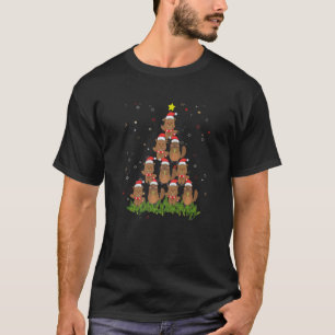 Beaver Christmas Tree u2013 Animal Beaver Xmas T-Shirt
