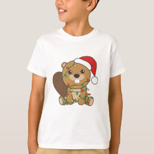 Beaver Christmas Winter Animals Beaver T-Shirt