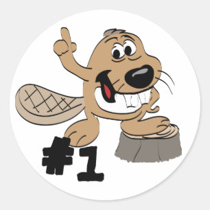 Beaver Classic Round Sticker