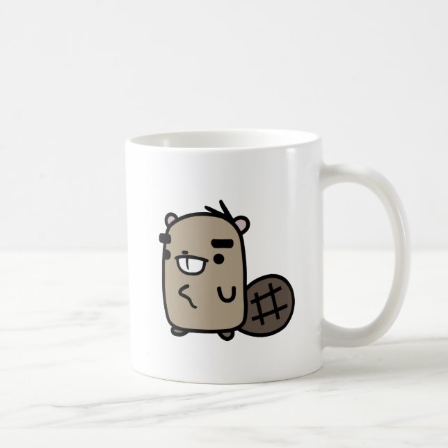 Beaver Coffee Mug (Right)