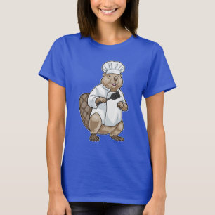 Beaver Cook Spatula Cooking T-Shirt