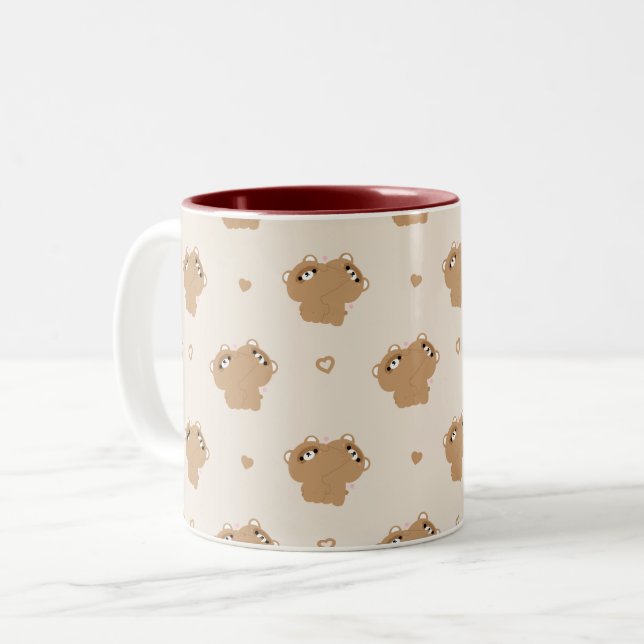 Beaver Couple Mug (Front Left)