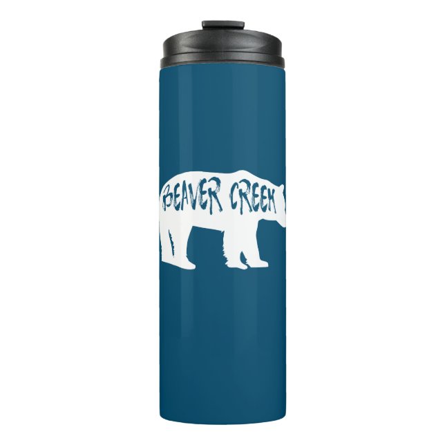 Beaver Creek Colorado Bear Thermal Tumbler (Front)