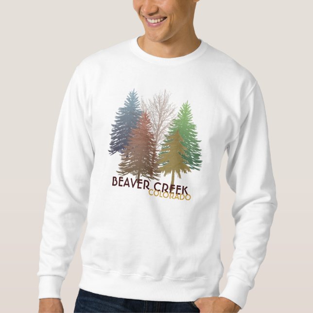 Beaver Creek Colorado colourful trees sweatshirt (Front)