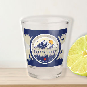 Beaver Creek Colorado Flag Mountain Ski Souvenir Shot Glass
