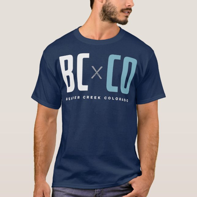 Beaver Creek Colorado Graphic Ski T-Shirt (Front)