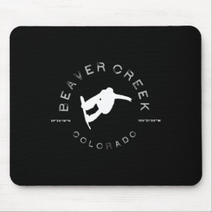 Beaver Creek Colorado Graphic Vintage Snowboarding Mouse Mat