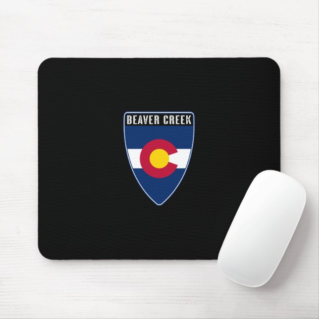 Beaver Creek Colorado Shield Mouse Mat (With Mouse)
