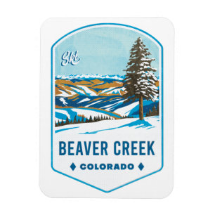 Beaver Creek Colorado Ski Badge Magnet