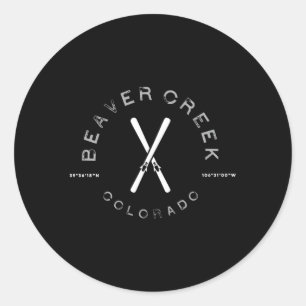 Beaver Creek Colorado Ski Classic Round Sticker