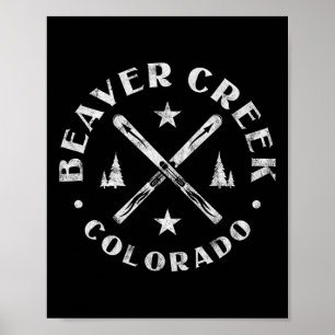 Beaver Creek Colorado Ski Mountain Skiing Skier Poster
