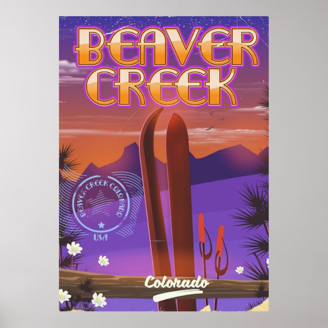 Beaver creek Colorado ski poster (Front)