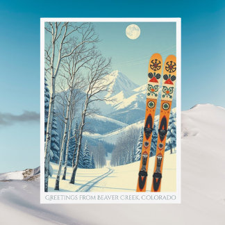 Beaver Creek Colorado ski vacation Postcard