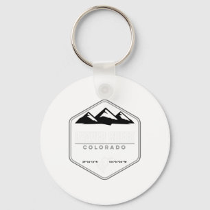 Beaver Creek Colorado Snowboard Key Ring