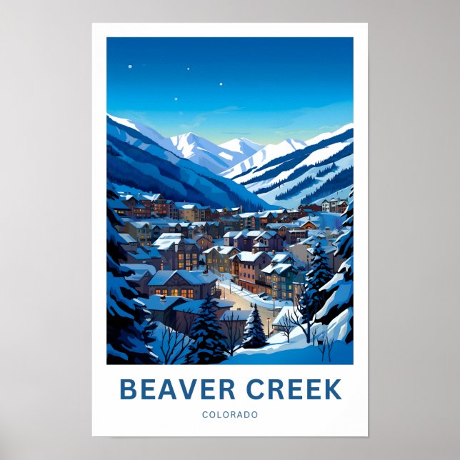Beaver Creek Colorado Travel Print (Front)
