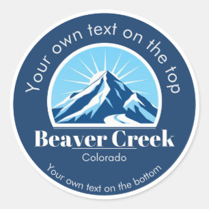 Beaver Creek Colorado USA ski resort   Classic Round Sticker