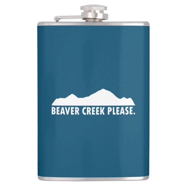 Beaver Creek Please Hip Flask (Front)