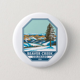 Beaver Creek Ski Area Winter Colorado 6 Cm Round Badge