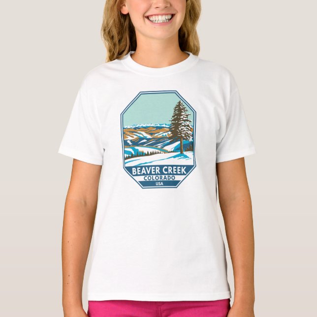 Beaver Creek Ski Area Winter Colorado T-Shirt (Front)