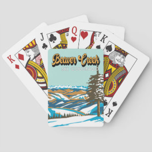 Beaver Creek Ski Area Winter Colorado Vintage Playing Cards
