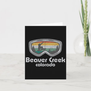 Beaver Creek Snowboarding Retro Colorado Snowboard Card