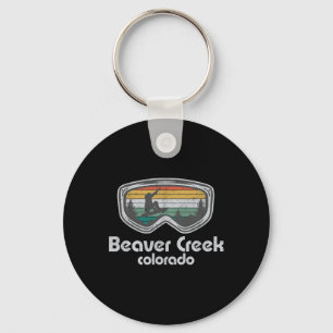 Beaver Creek Snowboarding Retro Colorado Snowboard Key Ring