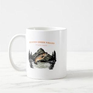 Beaver Creek Valley State Park Retro Vintage Fishi Coffee Mug