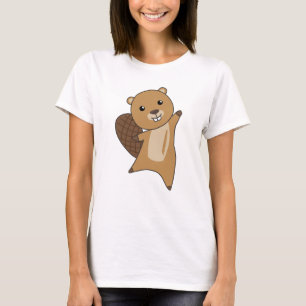Beaver Cute Rodents For Kids Funny Beaver T-Shirt