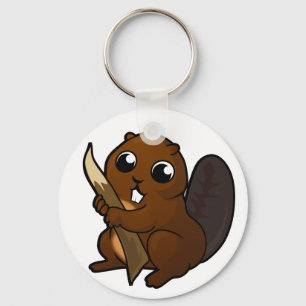 Beaver Design Key Ring