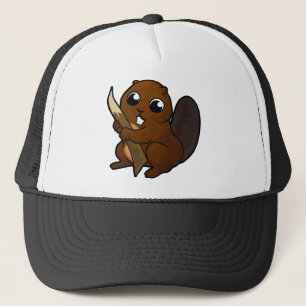 Beaver Design Trucker Hat