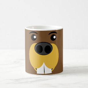 Beaver Face Coffee Mug