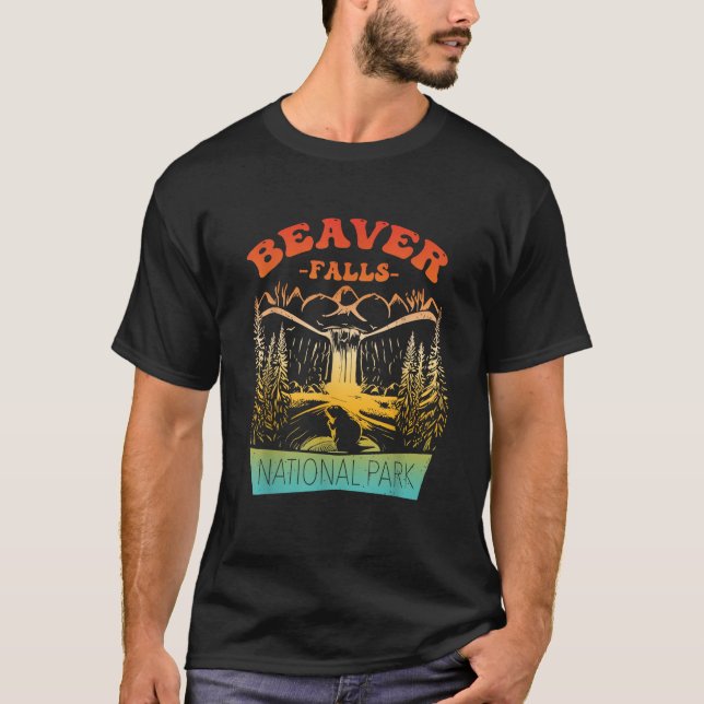 Beaver Falls National Park Vintage Design T Shirt (Front)