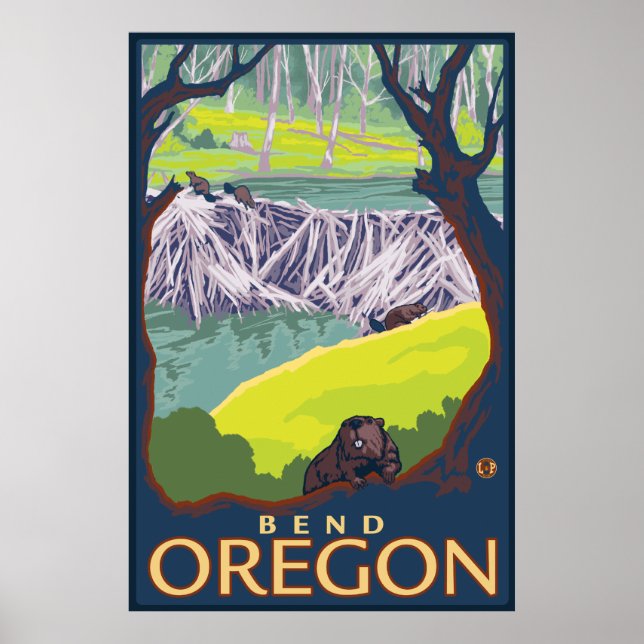 Beaver Family - Bend, Oregon Poster (Front)