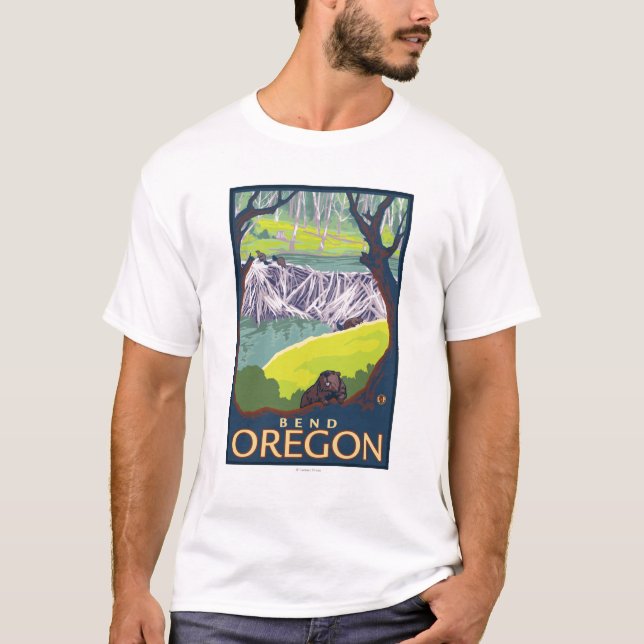 Beaver Family - Bend, Oregon T-Shirt (Front)