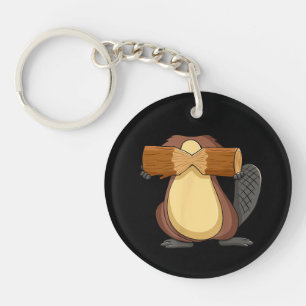Beaver for Halloween Animal Cosplay Key Ring