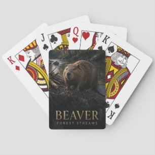 Beaver Forest Streams Wildlife ANIMAL Playing Cards