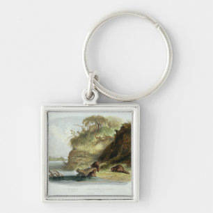 Beaver Hut on the Missouri, plate 17 from volume 1 Key Ring