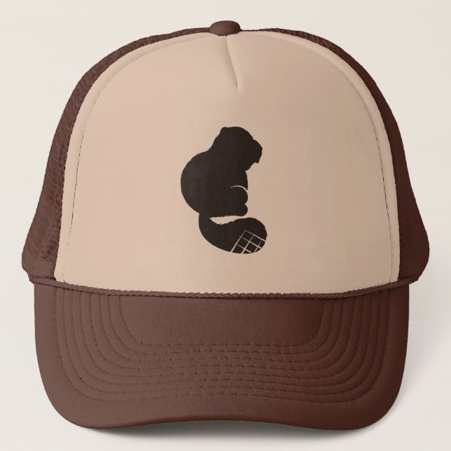 Beaver Icon, Nocturnal Rodent Trucker Hat (Front)
